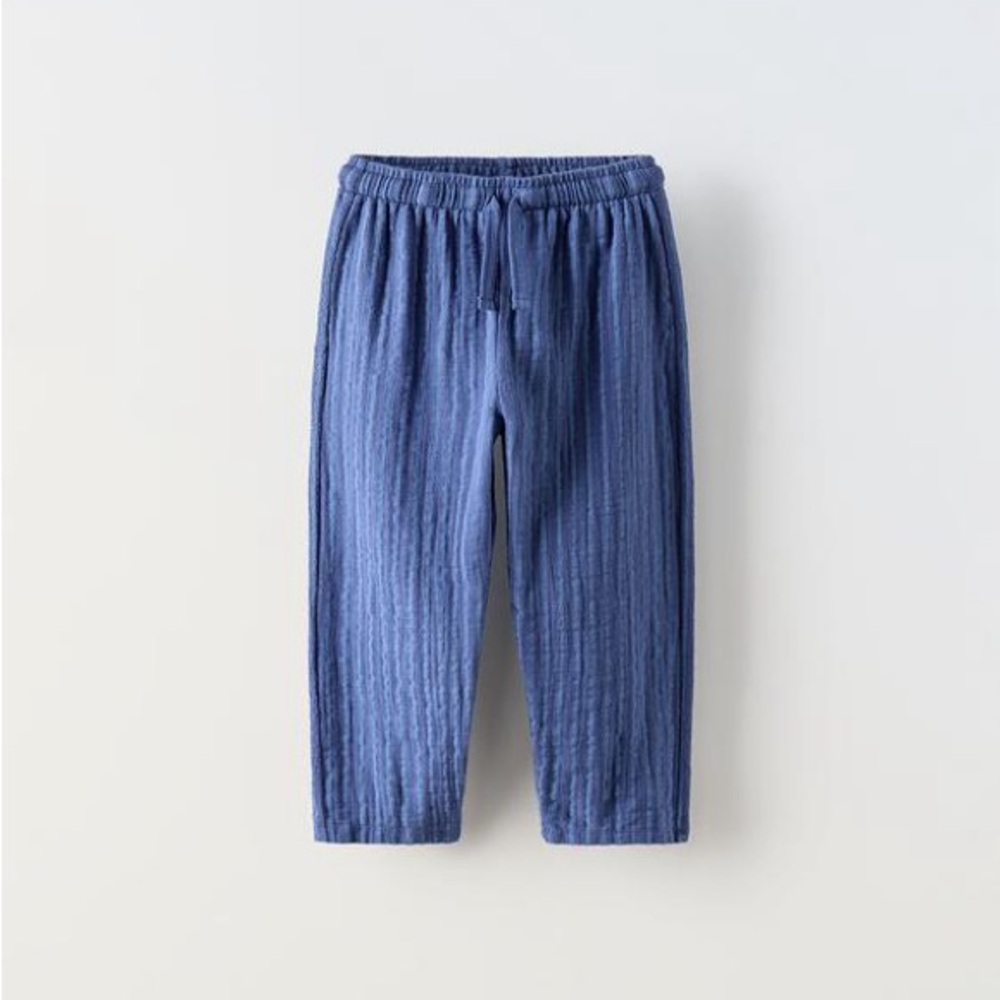 NWT Zara Kids Striped Linen Pants